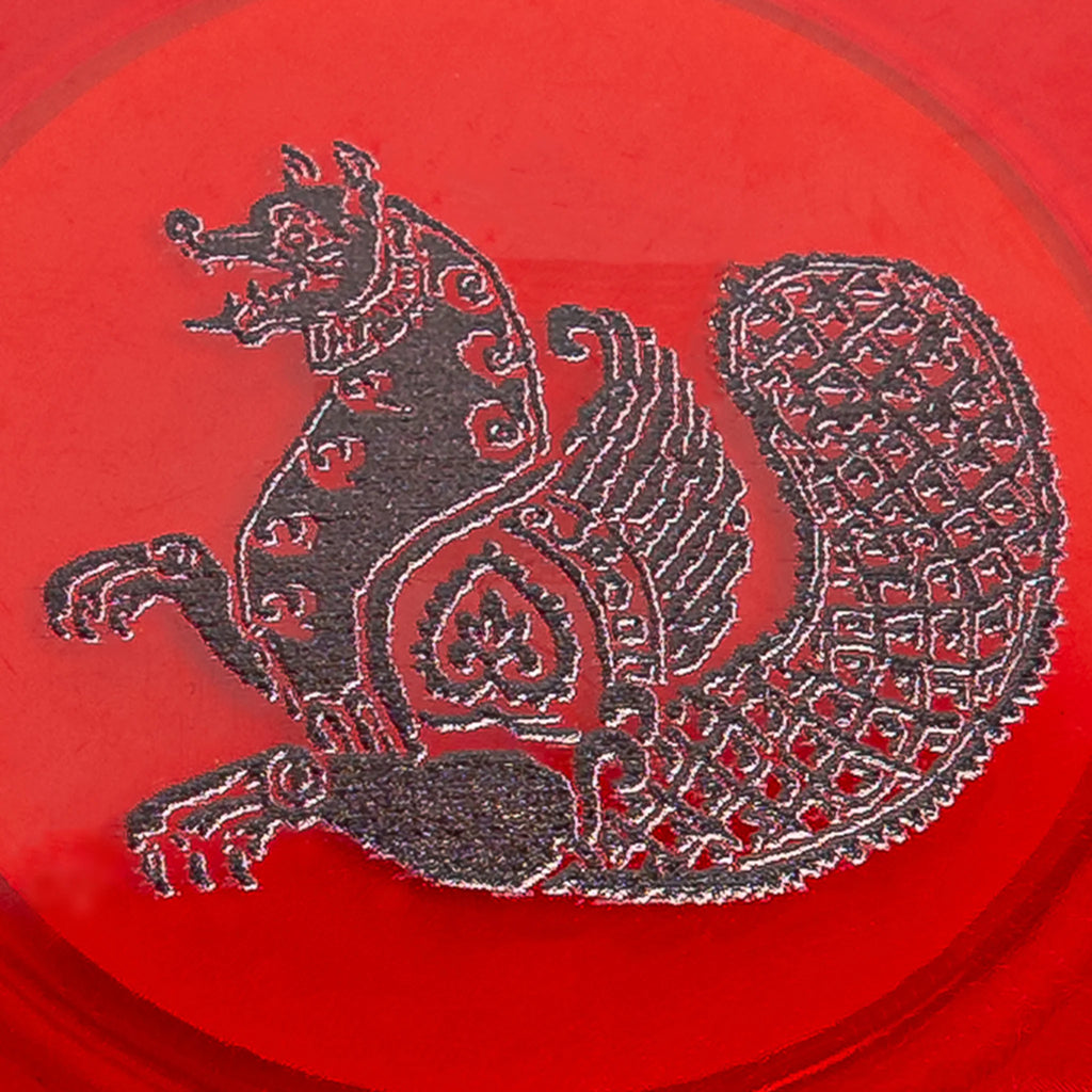 Avaz Twist Tower Pocket Mirror (Red / White)