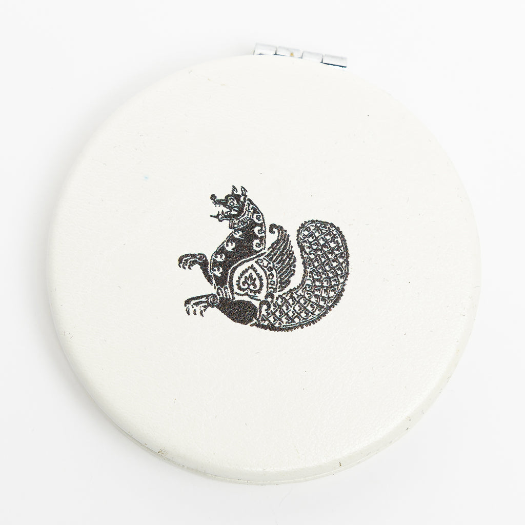 Avaz Twist Tower Pocket Mirror (Red / White)