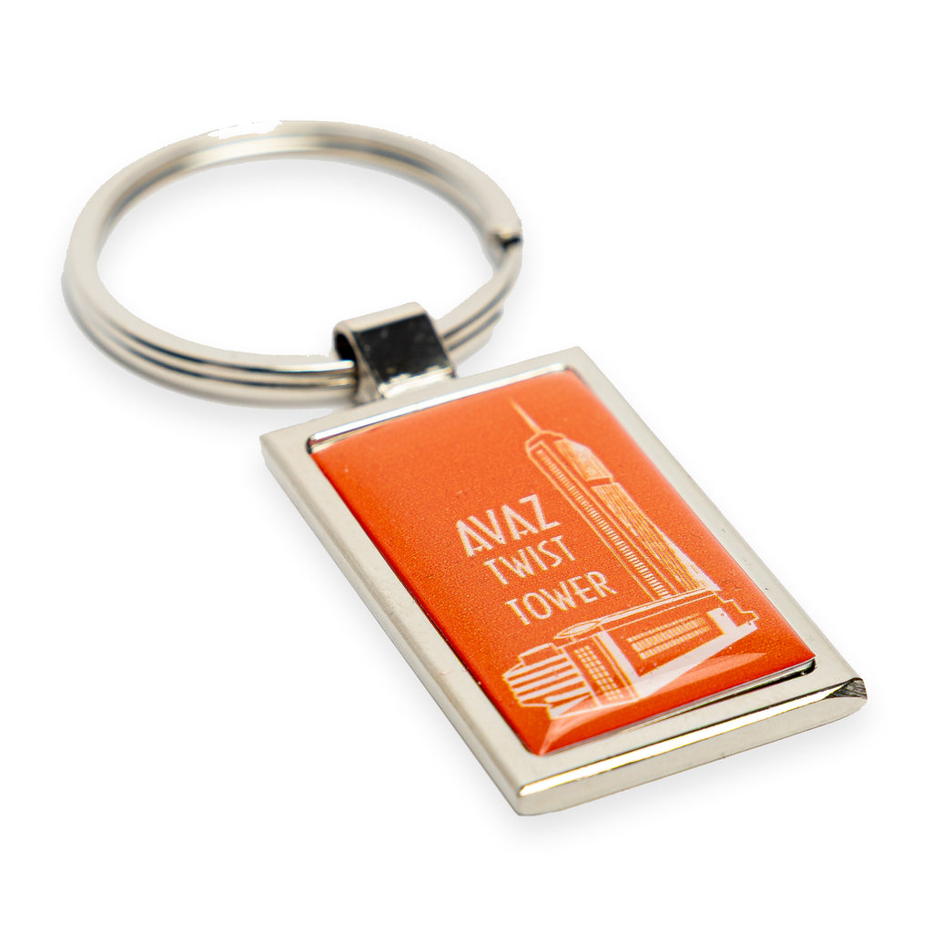 Avaz Twist Tower Keychain