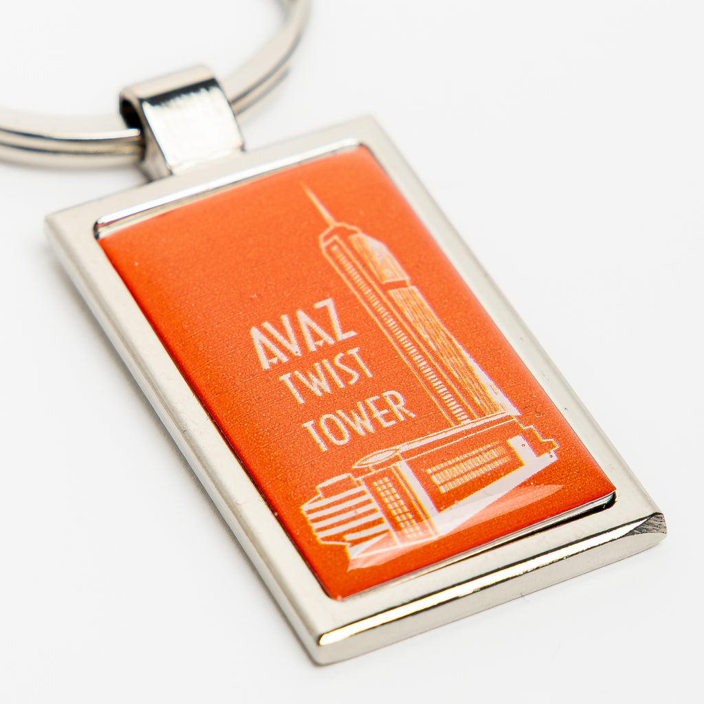 Avaz Twist Tower Keychain