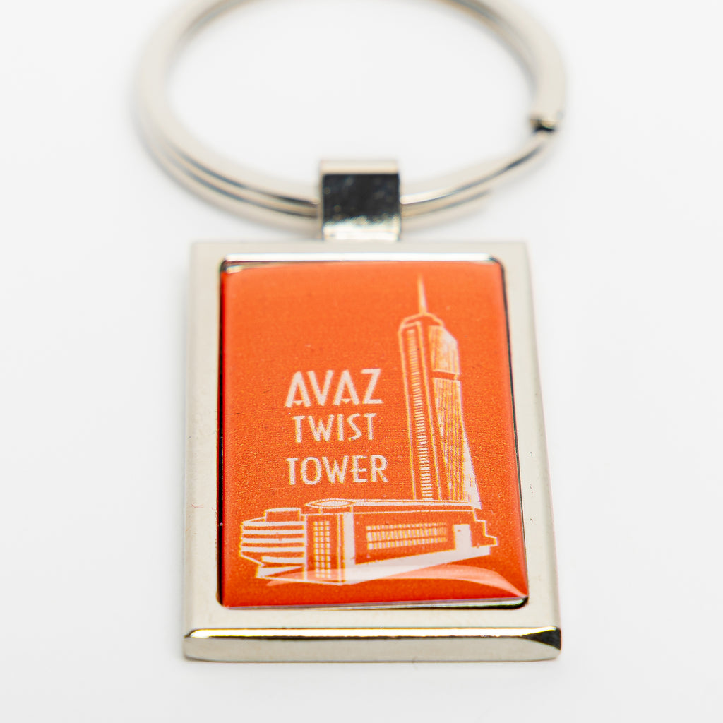 Avaz Twist Tower Keychain
