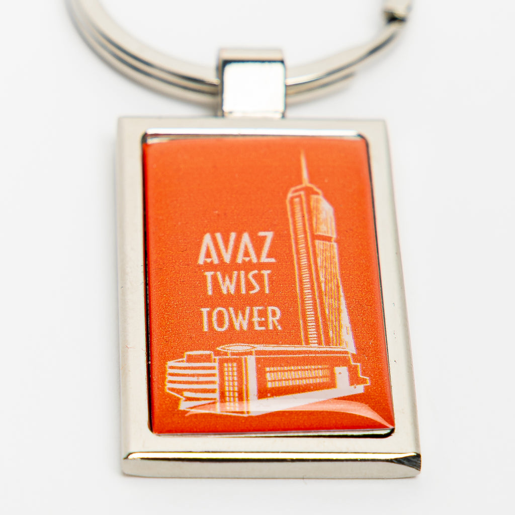 Avaz Twist Tower Keychain