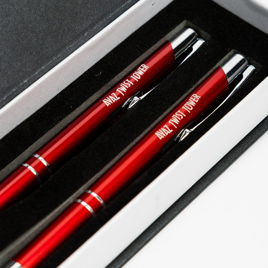 Avaz Twist Tower Souvenir Pen – Set of 2