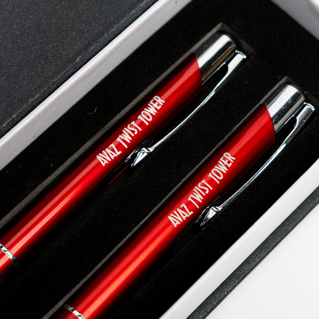 Avaz Twist Tower Souvenir Pen – Set of 2